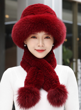 中老年人女士秋冬季保暖礼帽帽子