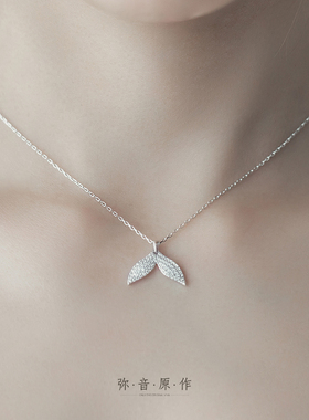 弥音原作s925纯银十字链女锁骨链