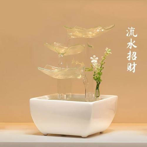 中泰循环水流水摆件简约现代桌面