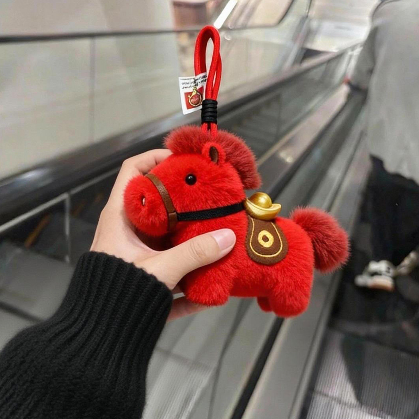 马上有钱~毛绒元宝小马挂件钥匙扣公仔2026年春节元旦新春钥匙链,服饰配件/皮带/帽子/围巾,包挂件,淘宝优惠券,粉丝福利购,淘宝优惠卷