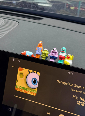 【比奇堡的居民们】车内装饰品中控台显示器摆件装饰小公仔摆烂鱼