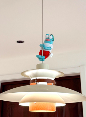 吊灯装饰玩偶挂件比奇堡居民玩偶卧室客厅吊灯挂件创意床头灯遮丑