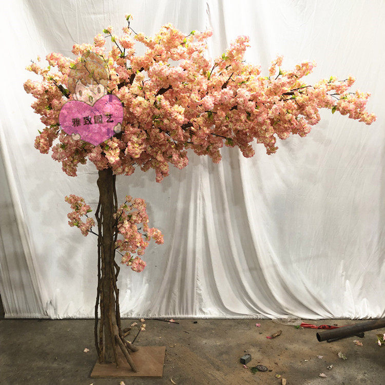 仿真樱花树定制室内假树门店店铺装饰婚庆道具桃花树商场造景美陈