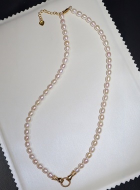 玫瑰的故事刘亦菲同款珍珠项链女