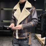 店主风2025冬季新款大码皮毛一体夹克外套男D209A-PT8808-P265，男装夹克，电商D209A