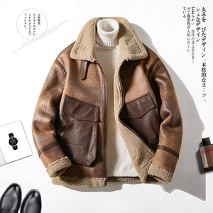 2025年冬季新款大码皮毛一体休闲夹克外套男D209A-PT8818-P245图片