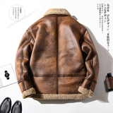 2025年冬季新款大码皮毛一体休闲夹克外套男D209A-PT8818-P245，男装夹克，电商D209A