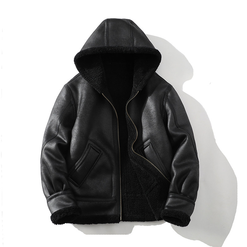 25年冬季新款皮毛一体加绒加厚夹克男外套D209A-PT5858-P265 两色图片