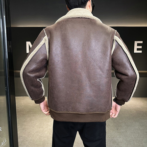 25年冬季新款皮毛一体加绒加厚夹克男外套D209A-PT669-P255 两色图片