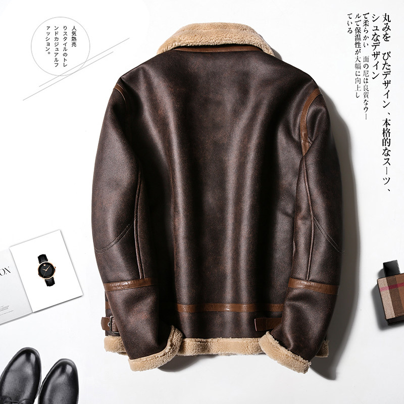 2025年冬季新款大码皮毛一体休闲夹克外套男D209A-PT918-P245,男装夹克,电商D209A