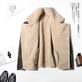 2025年冬季新款大码皮毛一体休闲夹克外套男D209A-PT8808-P265，男装夹克，电商D209A