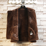 砖墙挂拍2025冬季新款银兰貂大码皮毛一体外套男D209A-PT111-P330，女装短外套，电商D209A