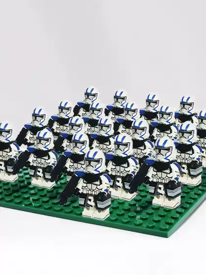 Star Wars Building Block Minifigures Stormtrooper Clone Trooper Rebel Alliance Dark Trooper Military Parade Team Formation Assembly Toy