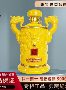 伊力特景德镇双龙陶瓷封坛酒5L