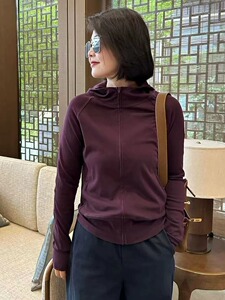 韩版高级感复古修身显瘦百搭休闲连帽卫衣外套女春秋薄款长袖上衣