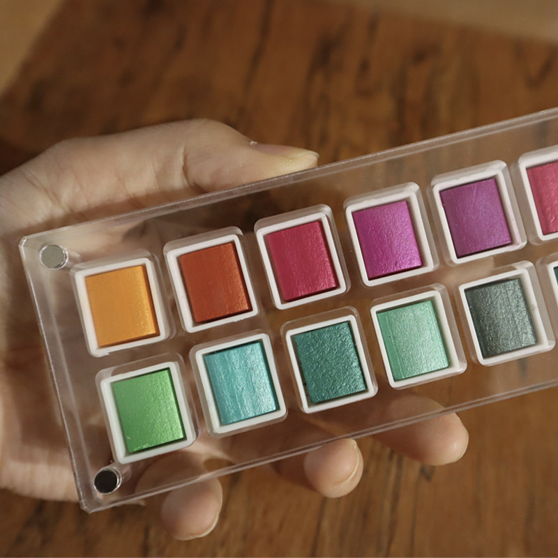 水彩颜料分装盒透明亚克力调色盒迷你便携颜料盒梵高温莎史明克,文具电教/文化用品/商务用品,调色盒,淘宝优惠券,粉丝福利购,淘宝优惠卷
