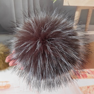 帽子顶部毛球配件可拆卸超大毛绒球装饰手工针织帽diy仿狐狸貉子