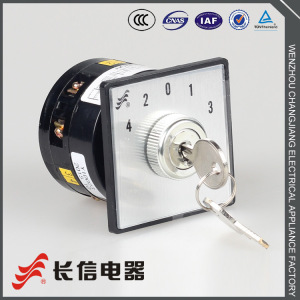 。温州长江电器开关厂 长信 带钥匙 转换开关 LW6D-5/Y1D023