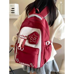 书包女生小学生三到六年级减负护脊超轻便大容量初中生双肩包新款