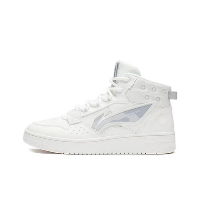 李宁系带男子板鞋高帮