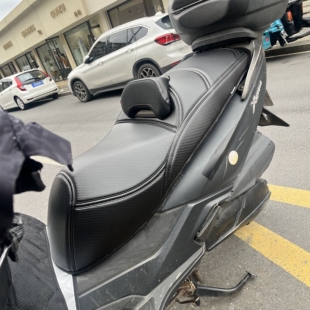 适用于光阳赛艇X350ADV踏板摩托坐垫套改装腰靠靠背三阳people250