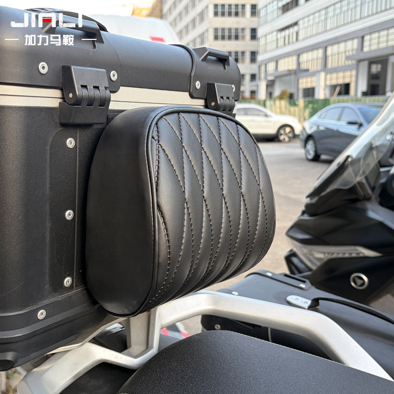适用于本田雅马哈三阳光宝马摩托踏板行李箱儿童靠背改装腰靠尾箱
