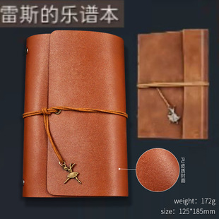 三角洲行动周边雷斯笔记本仿皮质旅行手帐本绑带活页记事本cos