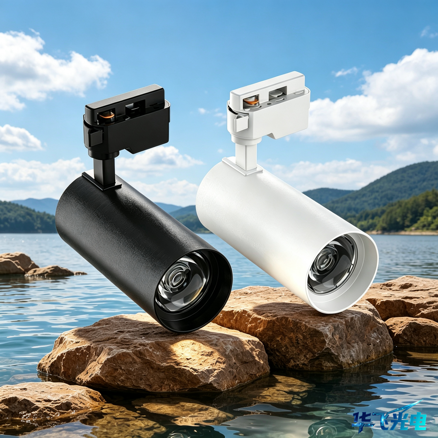 巨爵LED导轨灯30W吸顶可调角度COB射灯LED商铺展馆照明S3轨道灯