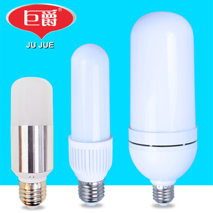 巨爵照明小圆柱灯泡6W9W12W18W30W柱形球泡高亮LED擎天柱火箭灯泡