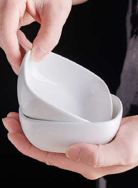 家用实用陶瓷酱料碗小吃碗酱醋碟火锅调味碟小菜碟配菜碗酒店瓷器