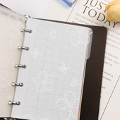 侧耳朵原创自制活页手帐装 纯白 饰页手工DIY分隔页索引A6A7M5