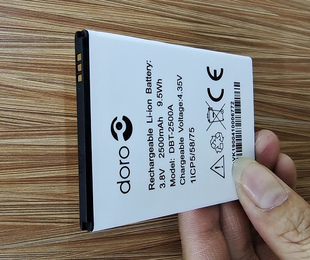 超聚源 手机电板 DORO 2500A 电池 DBT 适用于