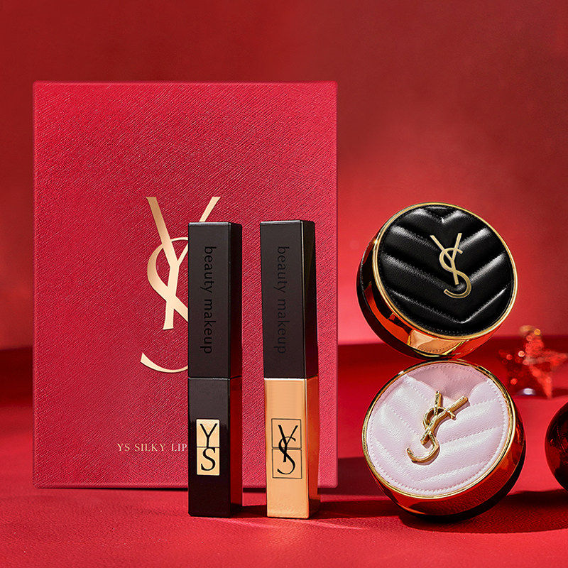 大牌正品YS口红小金条1966唇釉气垫礼盒彩妆套装中秋节礼物送女友