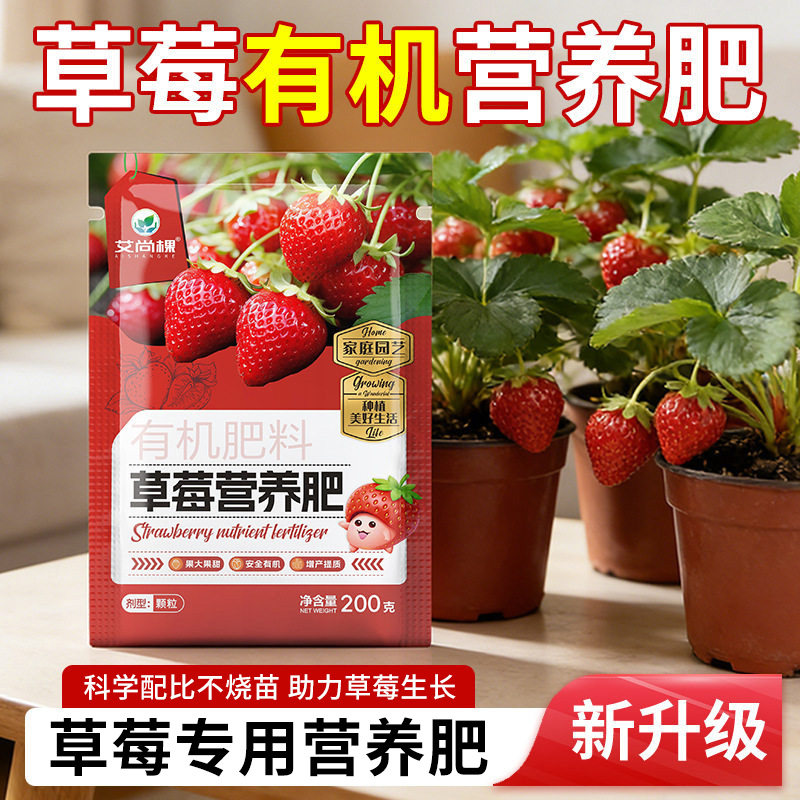 草莓专用肥通用有机肥料家用盆栽复合肥草莓专用缓释颗粒肥营养粒,鲜花速递/花卉仿真/绿植园艺,家庭园艺肥料,淘宝优惠券,粉丝福利购,淘宝优惠卷