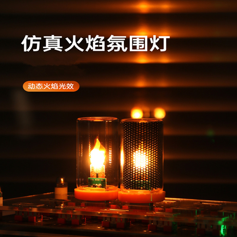 LED仿真动态火焰蜡烛灯USB插电5v网红卧室床头酒吧小夜灯氛围灯