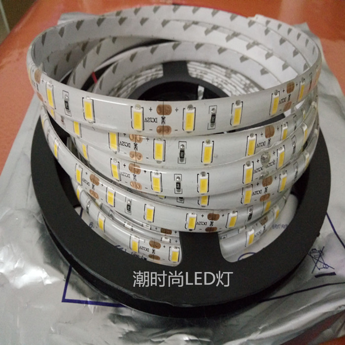 led灯带12v5630白光暖白高亮贴片防水手机柜台展柜灯箱背胶软灯条