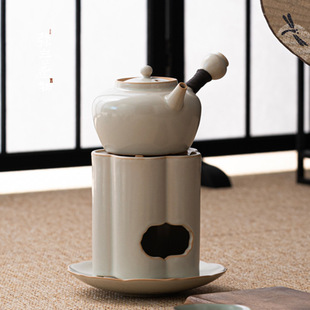 弥言家用苏打釉围炉煮茶碳炉套装不烫手烧水壶功夫茶具整套碳火炉