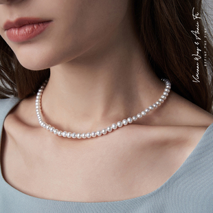 VA珠宝｜时光里的珍珠小美人 小珍珠choker 项链手链 可调节