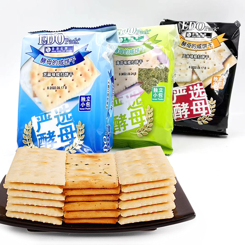 EDOPACK海苔五谷芝麻梳打饼干