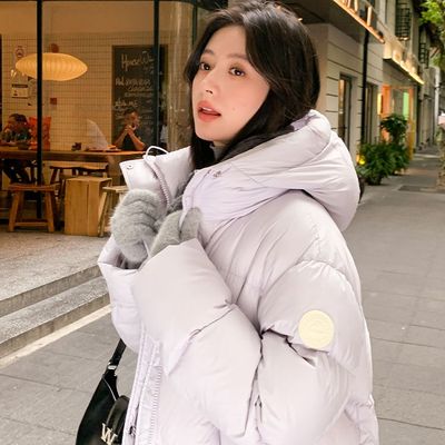 短款泡芙羽绒服女冬季小个子2025年新款宽松百搭学生连帽棉服加厚