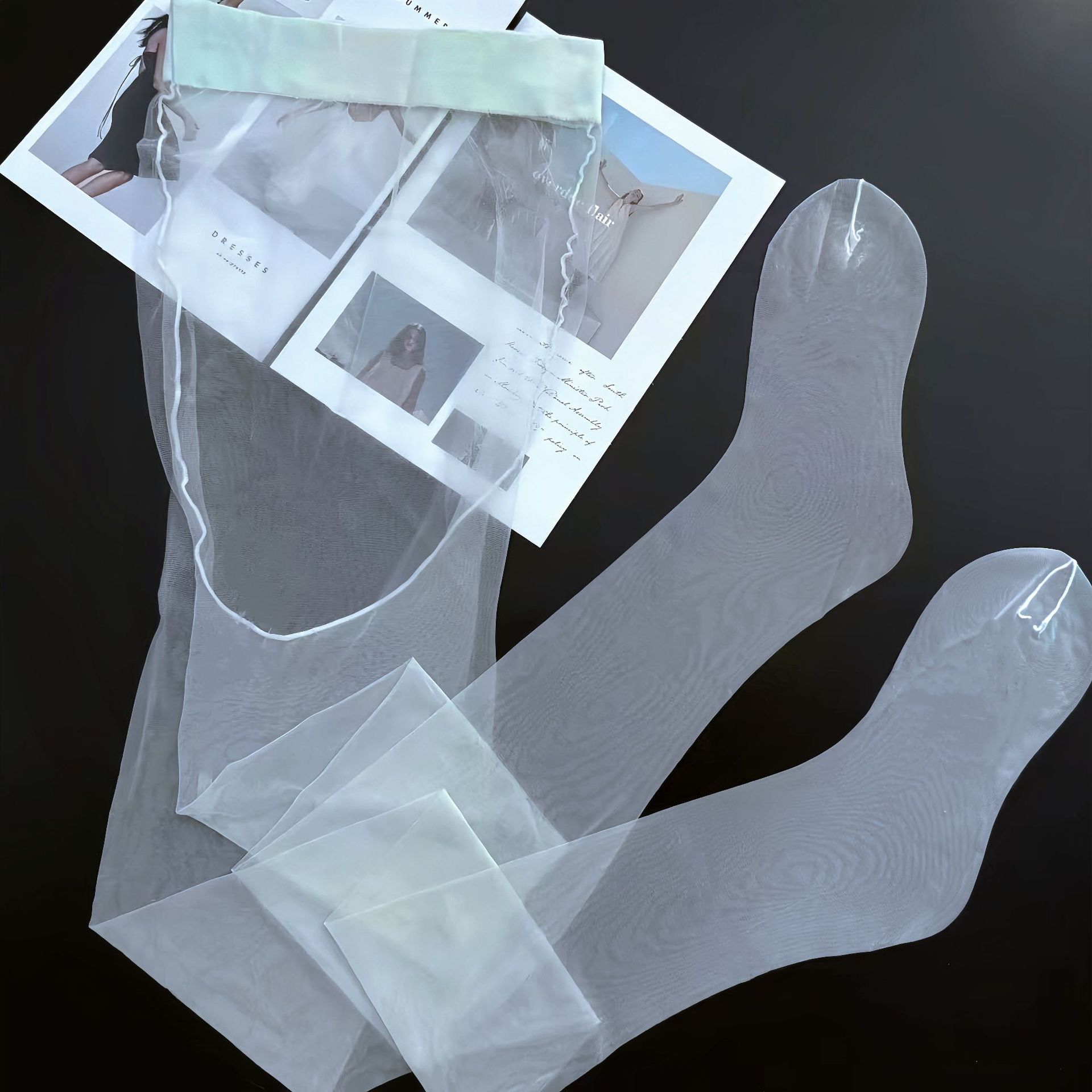 「 一线裆」超透丝袜0.1超薄透明哑光无痕色修美肤袜零感黑丝防晒