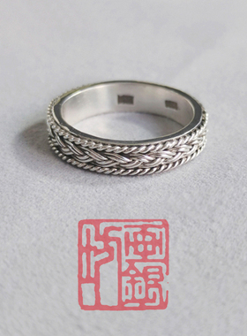 画银坊手工足银纯银原创男女