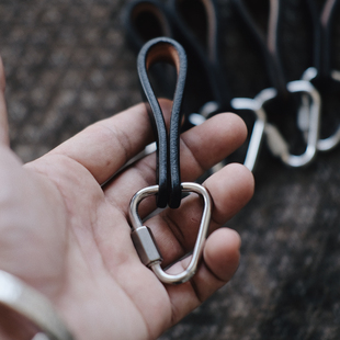 中古手工皮艺日式中古复古设计户外男女DIY手工钥匙扣