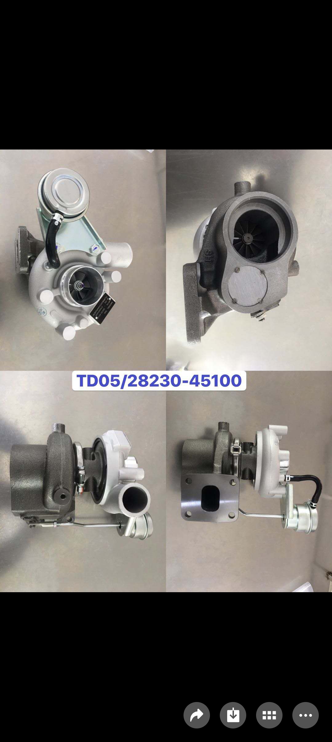 适配现代卡车4D56发动机涡轮增压器TD05 28230-45500 49178-03130