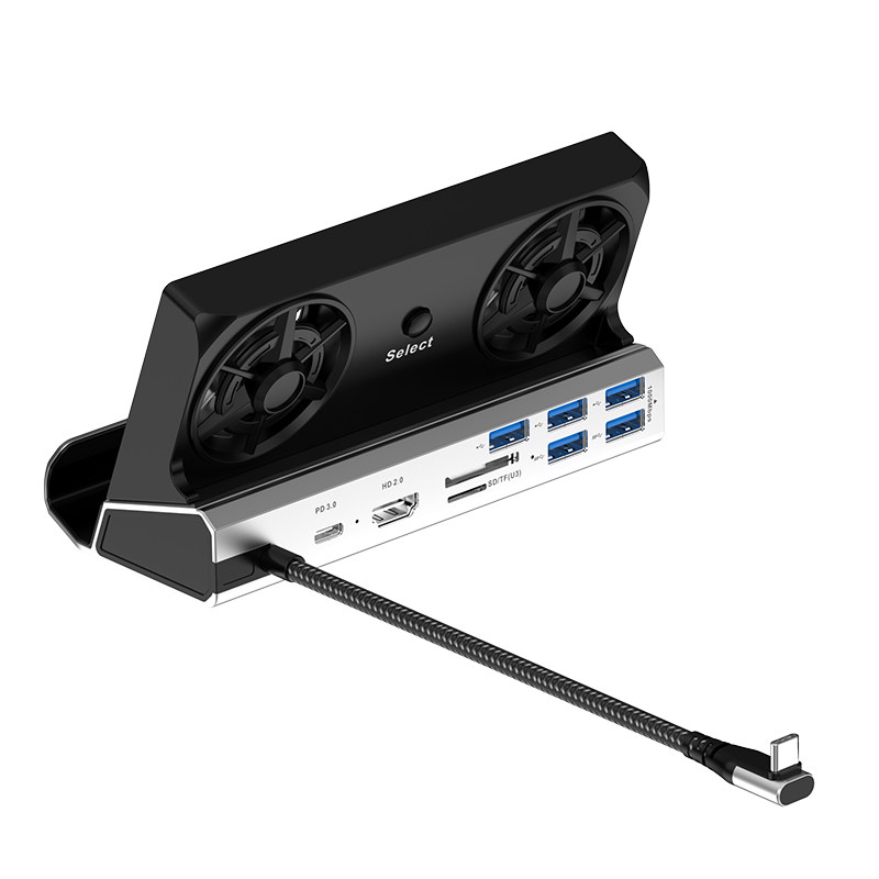 倾音坊steamdeck游戏机扩展坞底座风扇支架掌机兼容rog switch2
