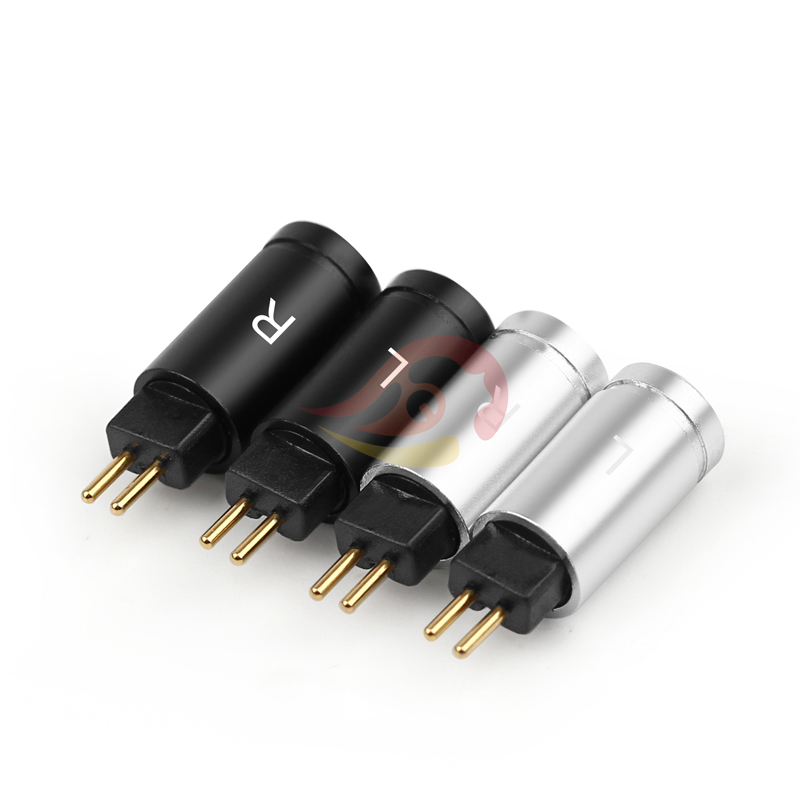 黑色细沙一道杠大孔径0.78插头UM3X W4R UE18 UE11 0.78mm插针