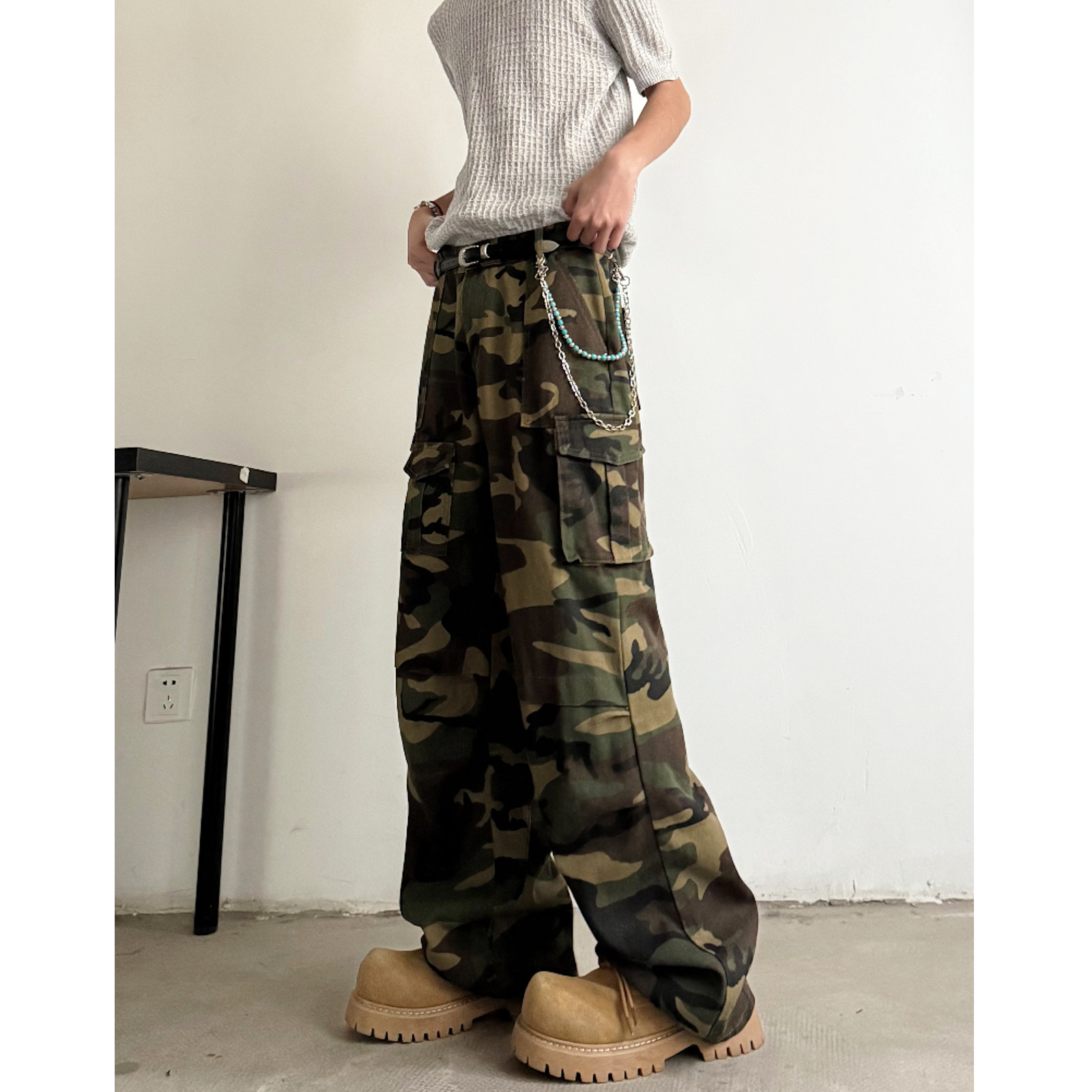 现货夏季男女迷彩工装休闲裤8808P55，男装工装外套，星座517-5