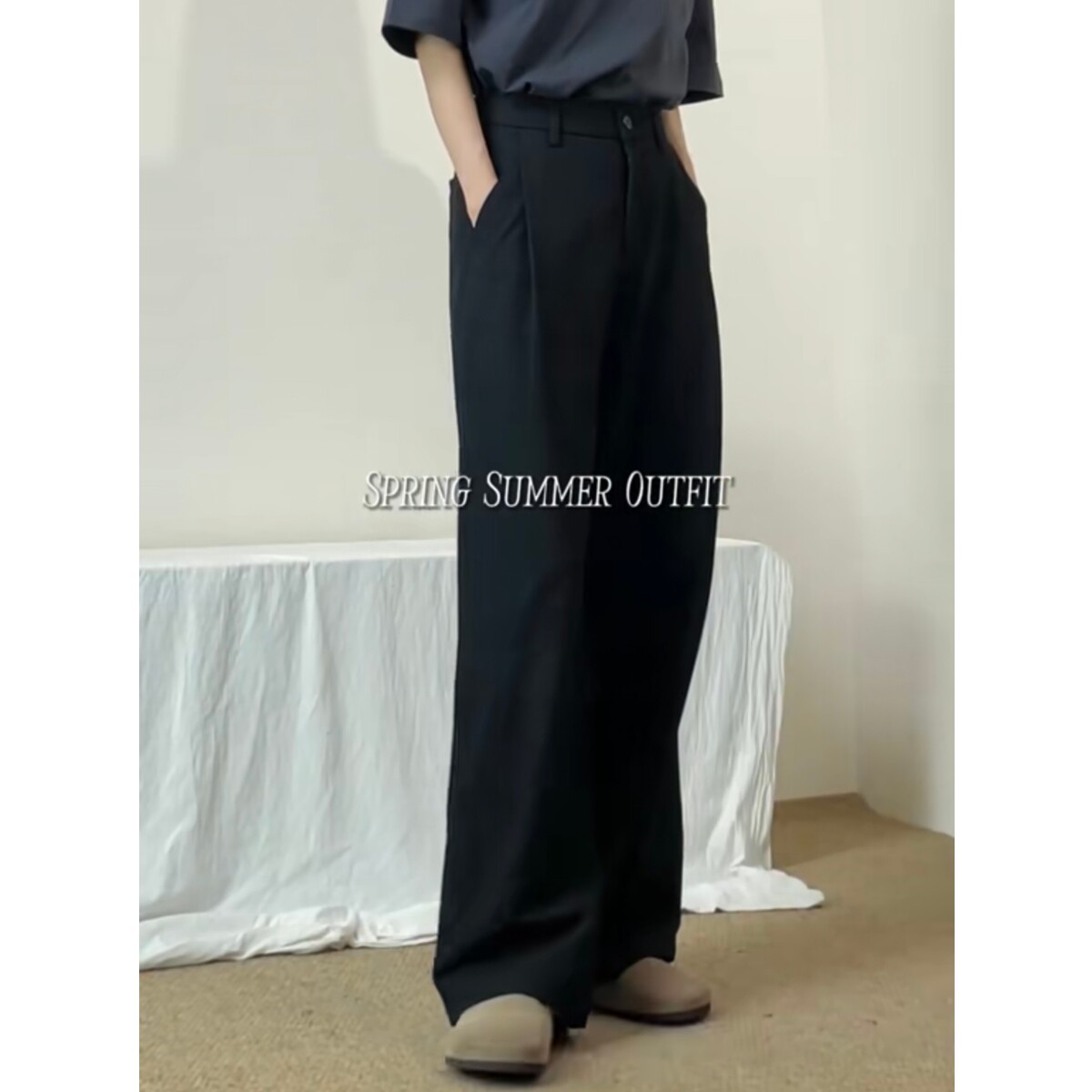 现货 春季男女直通西裤8228p40图片