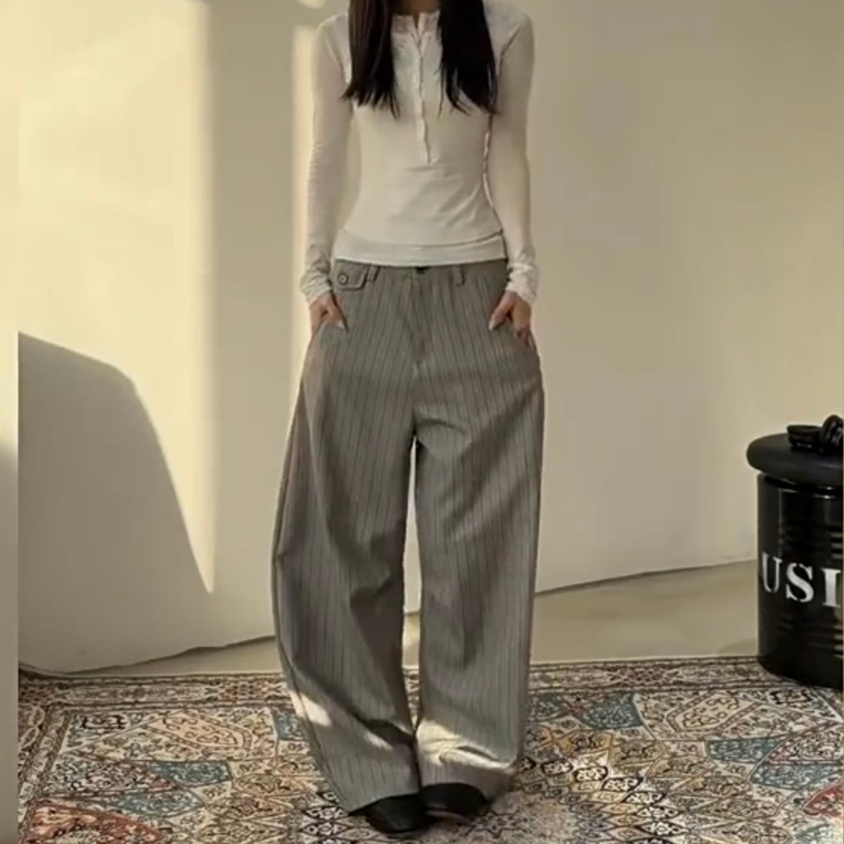 现货春季男女宽松西裤8043p50，男装西裤，星座517-5