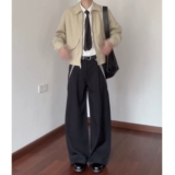 现货千鸟格西裤老钱风7058p52，男装西裤，星座517-5